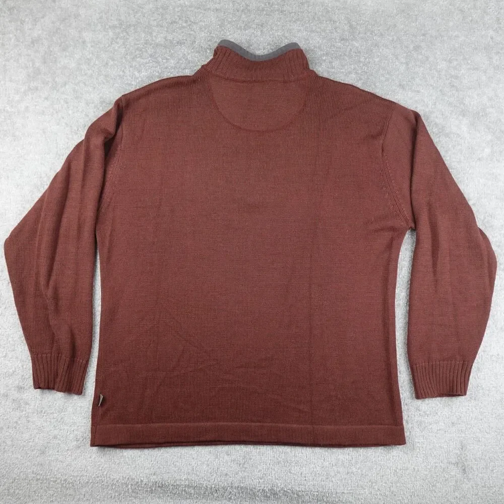 The North Face Sweater Mens XL Bronze Brown A5 Series 1/4 Zip Pullover Mock Neck - Picture 8 of 11